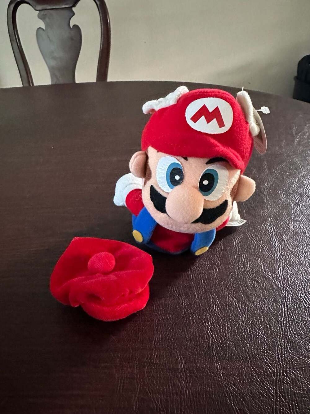 Vintage 1997 Nintendo 64 Super Mario Wing Cap Beanbag Plush with Tags